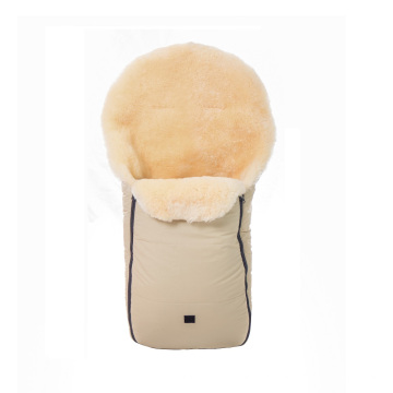 Full lambskin lining baby sleeping bag